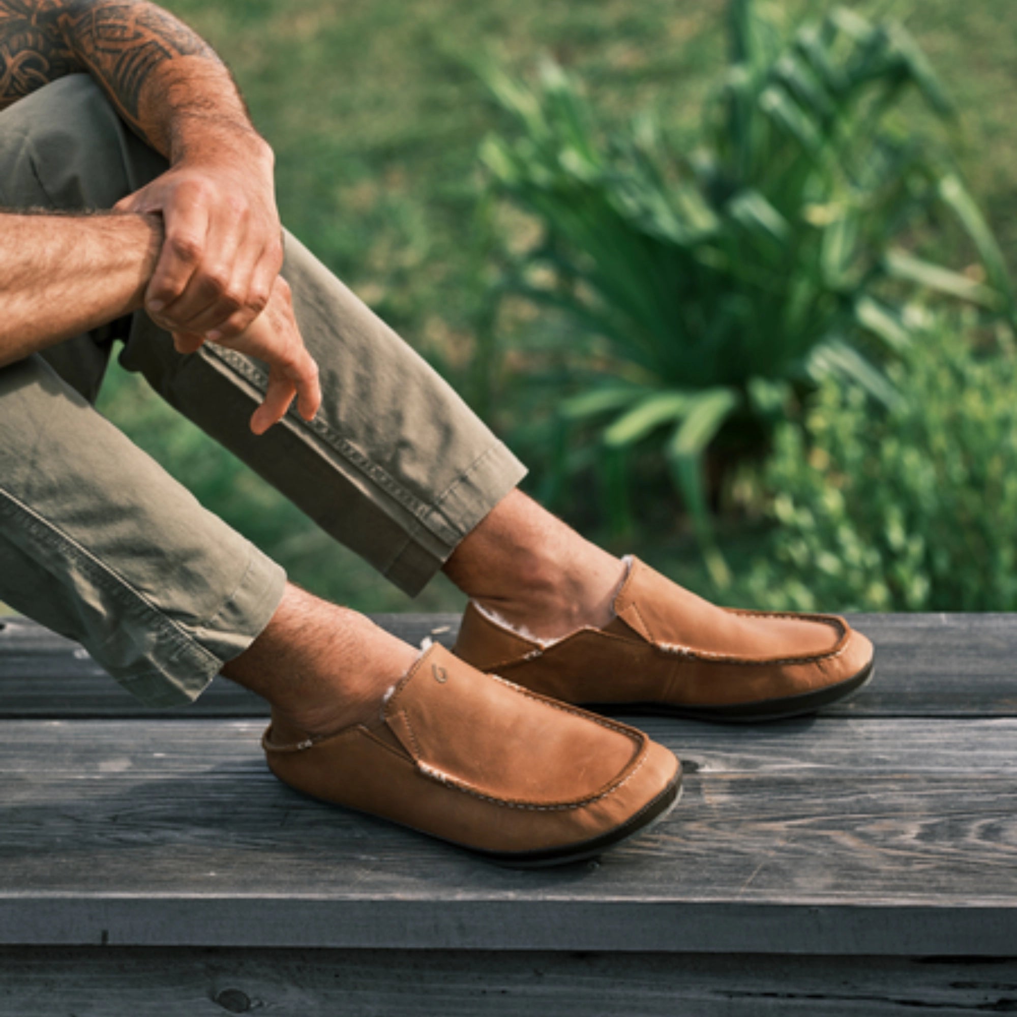 Moloā Slipper - Toffee / Dark Wood - Image 2